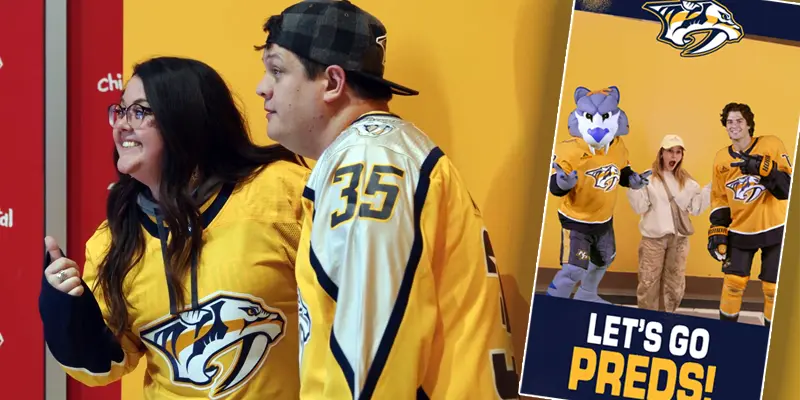 Nashville Predators Photo Booth